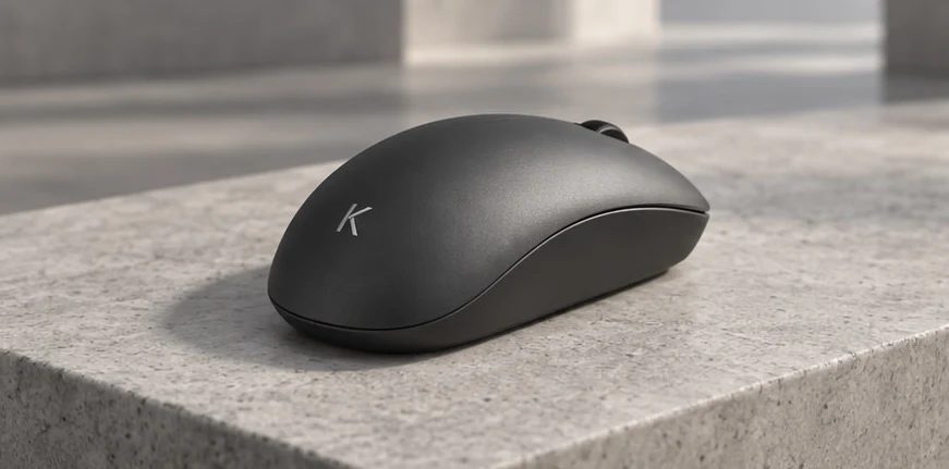 Souris K graphite, logo K sur le dessus